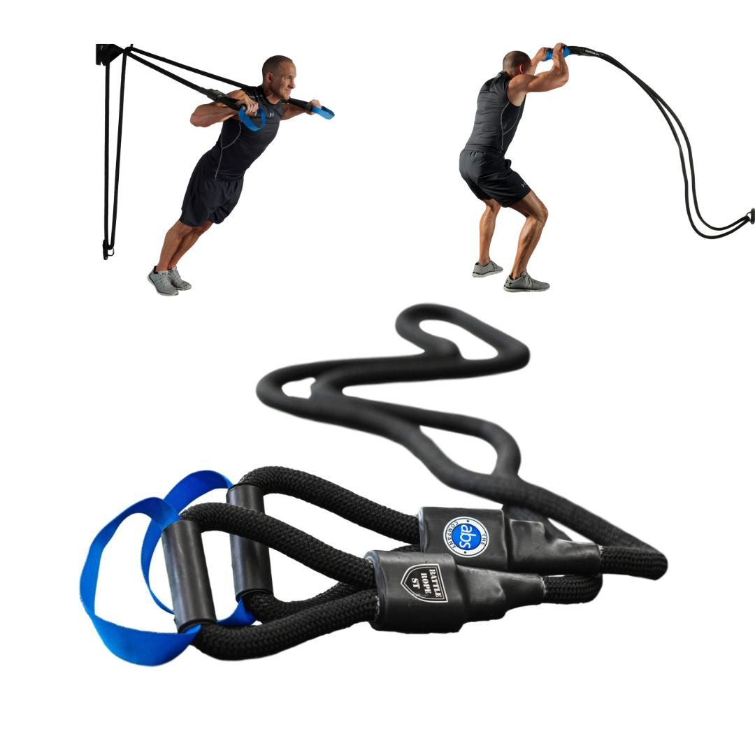 The Abs Company Battle Rope ST System with Brackets
