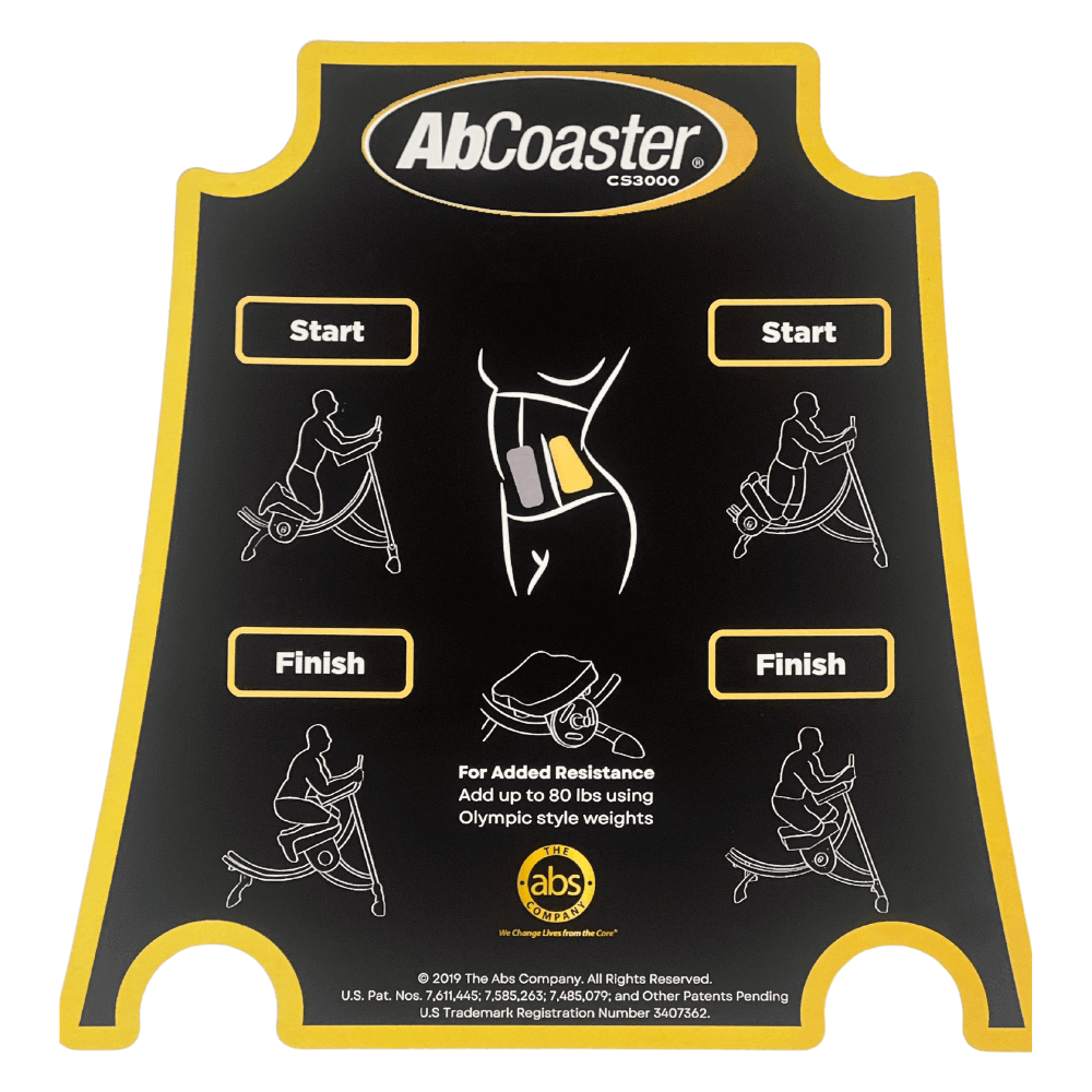 Instruction Decal for CS3000 (Black & Gold)