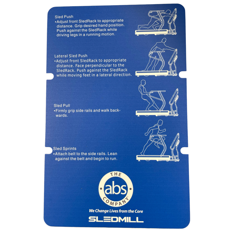 Instruction Decal SledMill (Blue)