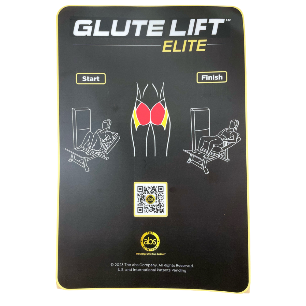 Instruction Decal for the Glute Lift Elite