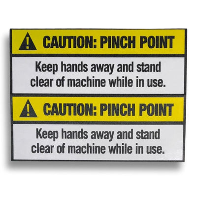 Pinch Point Warning Sticker (Set of 2)