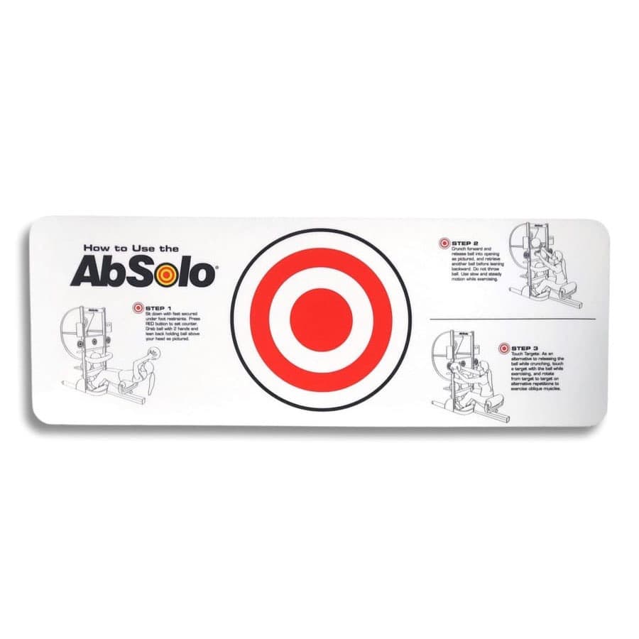 Instruction Decal for AbSolo® with Red Target