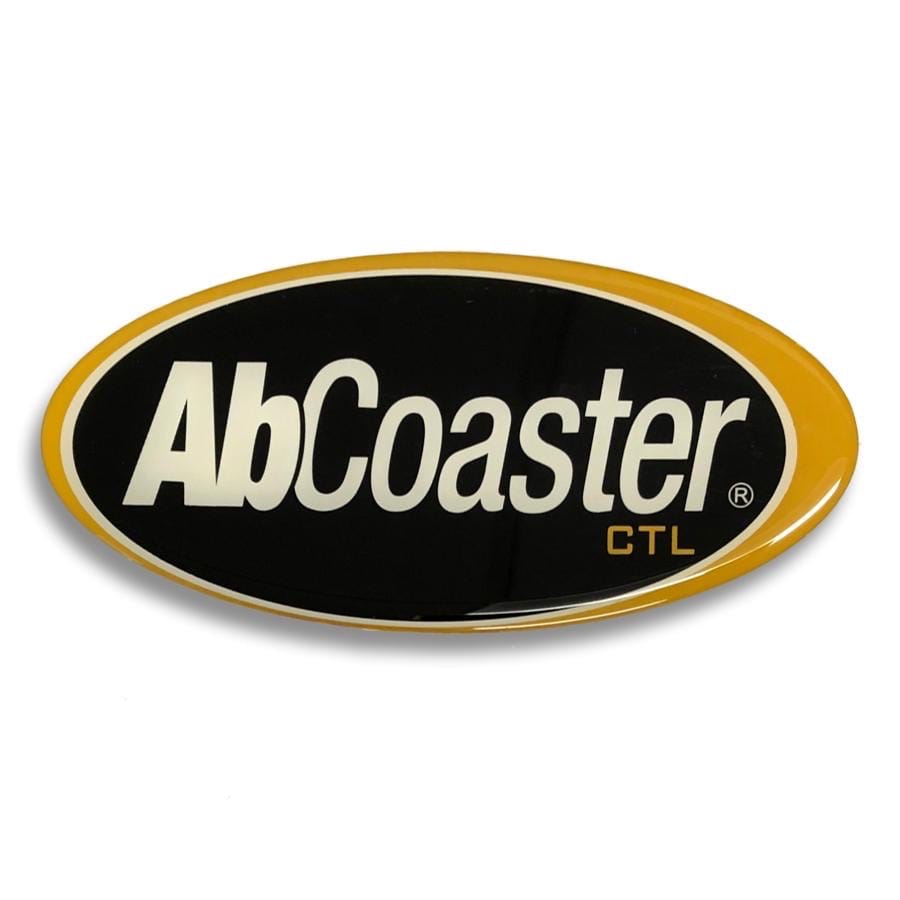 Oval Front Panel Bubble Sticker for AbCoaster CTL